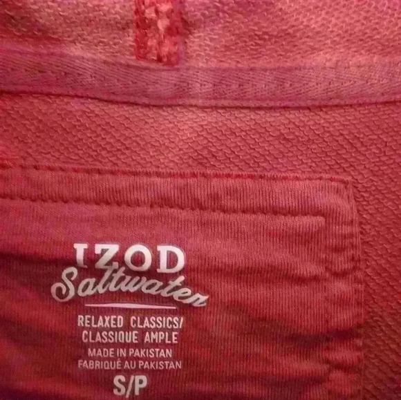 2 FOR $40 IZOD men's pink hoodie. Never worn, size small. - Picture 3 of 6